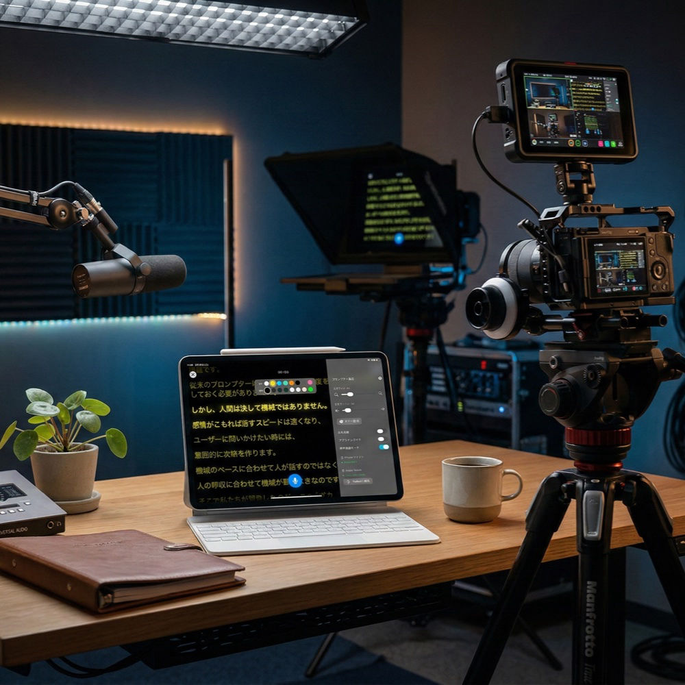 Using an iPad as a studio teleprompter